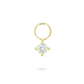 14ct White Sapphire Earring Charm from Ella Ray Jewellery: Delicate charm crafted from 14ct gold, adorned with shimmering white sapphire stones, offering a sophisticated addition to your jewellery collection.