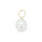 14ct Pearl Earring Charm from Ella Ray Jewellery: Sophisticated charm crafted from 14ct gold, featuring a lustrous pearl, perfect for adding timeless elegance and a touch of luxury to your earrings collection.