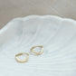 14ct Gold Wave Huggies