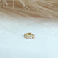 9ct Tiny Gem Yellow Gold Huggies featuring delicate gemstones in 9ct gold, available at Ella Ray Jewellery