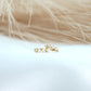 9ct Tiny Gem Yellow Gold Huggies featuring delicate gemstones in 9ct gold, available at Ella Ray Jewellery