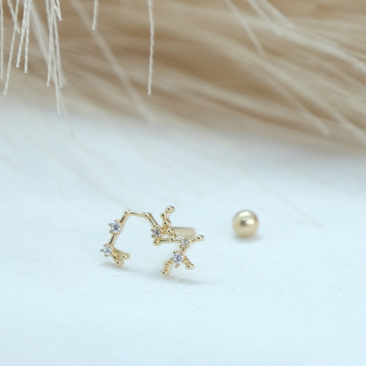 Sagittarius Zodiac Constellation Microbar - Cartilage Earrings