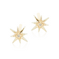 14ct Diamond North Star Stud Earrings